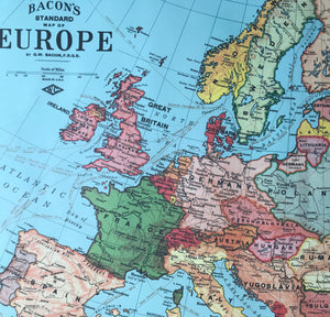Affiche carte de l'Europe