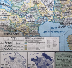 Affiche carte de France